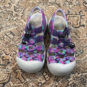 Keen Kids Purple Floral Sandals